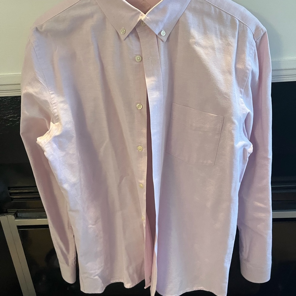 Men’s Dress Shirt, Merona, pink, size medium
